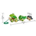 thumbnail image 7 of Hape Pull-Along Frog Family Wooden Toddler Toy, 7 of 7