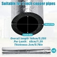 thumbnail image 2 of 4 Pack Insulation Tubes 2 Inch, Pre-Slit Self-Adhesive Insulation Wrap, Highly Insulated for Copper Pipe, AC Line, Sprinkler (20mm Thick), 2 of 6