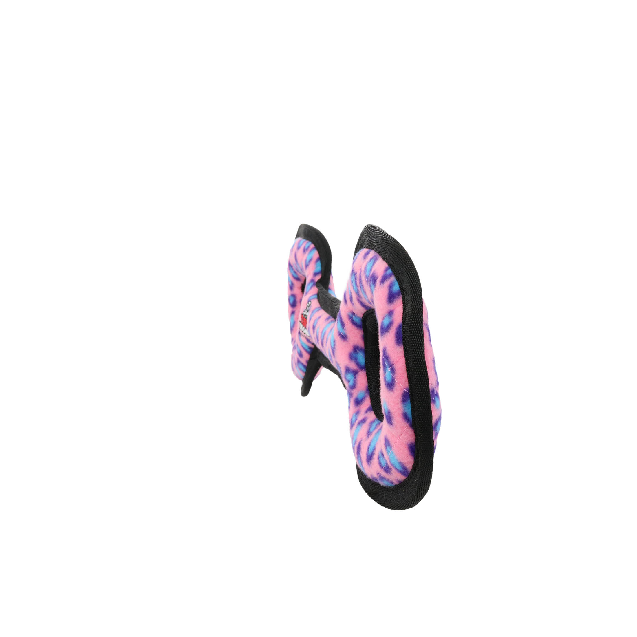 TUFFY® MediumTug-O-War Pink Leopard, Durable Plush Squeaky Dog Toy