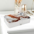 thumbnail image 6 of Marble PU Leather Necklace Holder with Removable Compartment and Portable Organizer Box Jewelry Display Case Jewelry Boxes, 6 of 6