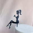 thumbnail image 2 of Cake Topper Anniversaire Mariage Cupcake Topper Fournitures Noir, 2 of 7