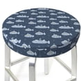 thumbnail image 3 of Balery Submarine With Periscope Fundas de asiento para taburete de bar redondo de tela de terciopelo ajustables que protegen de arañazos y manchas para sillas de 14 a 17 pulgadas.-13 inch, 3 of 7