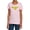 Pink, variant on DC Ww Logo Distressed Women's T Shirt, Athletic Heather, Medium