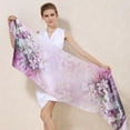 thumbnail image 5 of Women Silk Scarf - 100% Mulberry Silk Long Satin Scarves Fashion lightweight Scarf for Women Silk Long Mulberry Scarf, 5 of 6