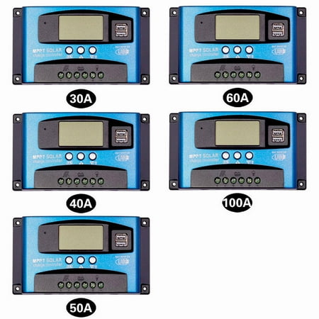 

30A-100AMP MPPT Solar Panel Charge Controller Lithium Battery Regulator 12/24V