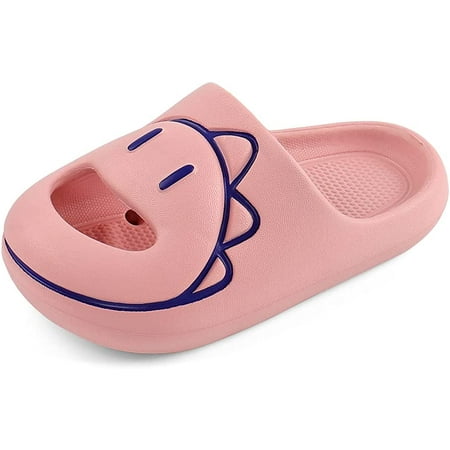 

Girls & Boys Slide Sandals Toddler Kids Summer Slip on Non-Slip Sandals for Outdoor Beach Pool Shower Slippers
