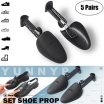 Yunnyp 5 Pairs Women Shoe Stretcher,Practical Shoe Tree Shoe Stretcher Adjustable Length Metal Black