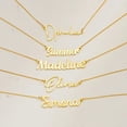 thumbnail image 5 of Customized Name Letter Necklace Personalized Stainless Steel Simple Pendant Clavicle Chain Women's Jewelry Valentine's Day Gift, 5 of 5