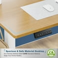 thumbnail image 6 of Electric Standing Desk, Height Adjustable Desk, 48 x 24 Inches Ergonomic Stand up Desk with Memory Preset for Home Office, Natural, 6 of 15