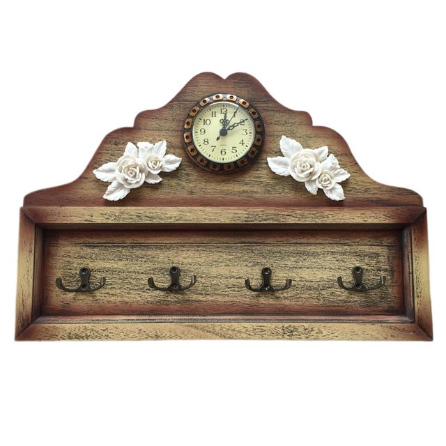 Perchero de de de Pared de de Chaqueta Decoración Hogar yotijar Perchero de madera montado en la pared
