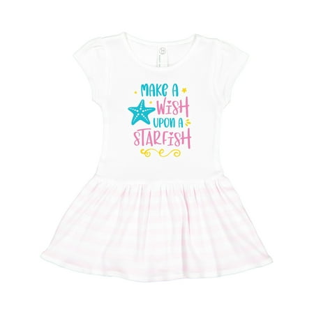 

Inktastic Summer Make a Wish Upon a Starfish Gift Toddler Girl Dress