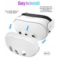 thumbnail image 2 of GAEKOL VR Shell Protective Protector Cover for Meta/Oculus Quest 3, Silicone Front Headset Protector Cover Anti Scratch Anti Dust Anti Shock, Compatible with Quest 3 Accessories (White), 2 of 7