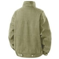 thumbnail image 3 of RYDCOT Men's Solid Color Long Sleeved Outdoor Shirts Jacket Lapel Zipper Cardigan Workwear Jacket Army Green XXXL(XXXL), 3 of 4