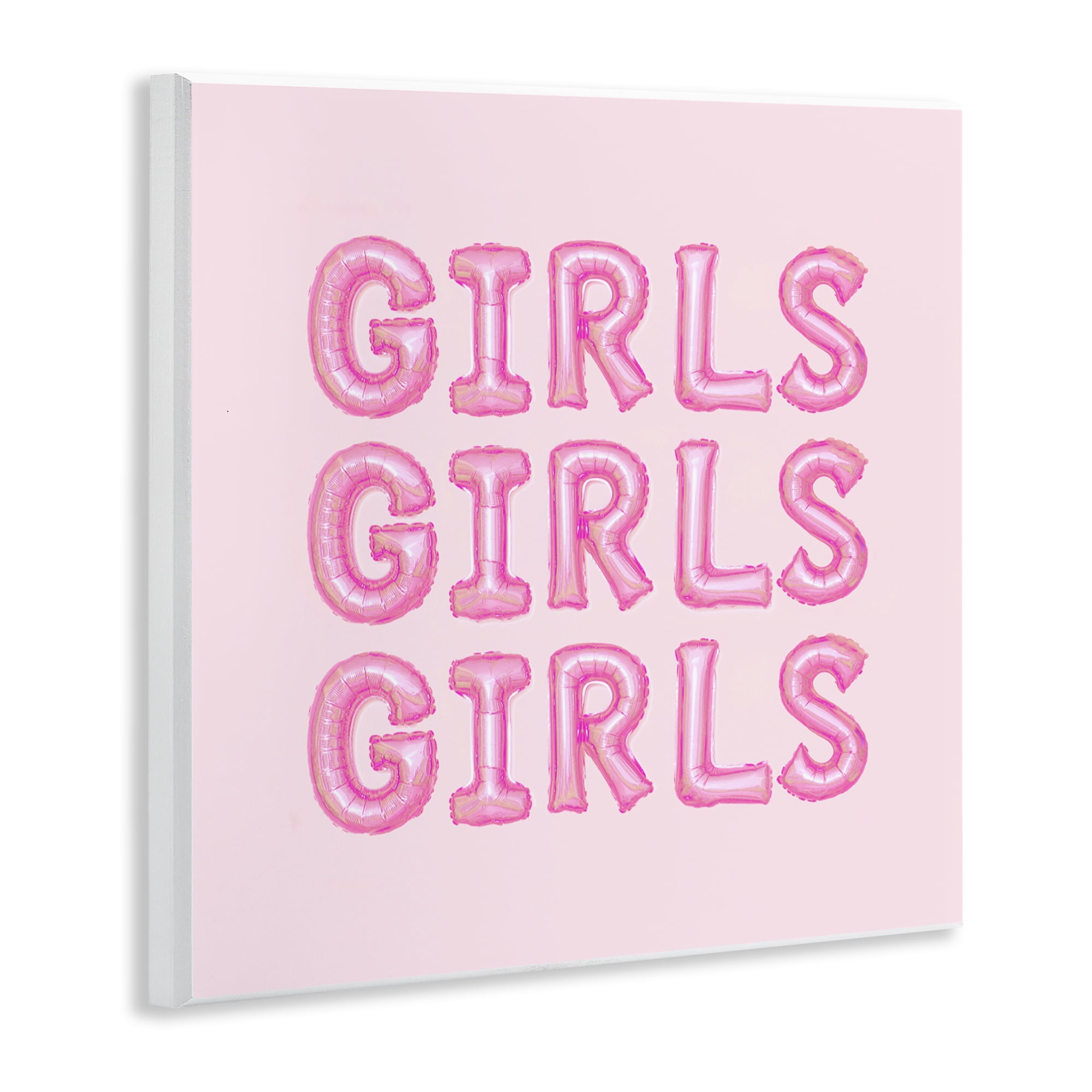 Stupell Industries Girls Letters Party Balloons Wall Plaque Art, design by LISH Creative