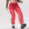 thumbnail image 4 of INCERUN Mens Mesh See Through Thin Cargo Pants Sexy Solid Pantalons Party Shows Trousers, 4 of 8