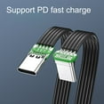 Double End USB C Data Wire Straight Head/Elbow Shape Male Female