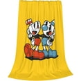 thumbnail image 2 of Cuphead Game Blanket Soft Cozy Flannel Warm Throw Blanket Unique Gifts Room Decor Blanket 80"x60", 2 of 9