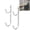 2PCS, variant on Fmxomd Pool Pole Hanger Premium 2pc Aluminium Holder Set, Ideal Hooks for Telescopic Poles, Skimmers, Leaf Rakes, Nets, Brushes, Vacuum Hose, Garden Tools and Swimming Pool Accessories