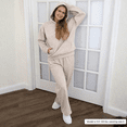 thumbnail image 4 of SPXTREME Women's Tracksuit Set 2 Piece Hoodie Sweatpants Lounge Oversized Sweatsuits Fall Outfits, 4 of 9