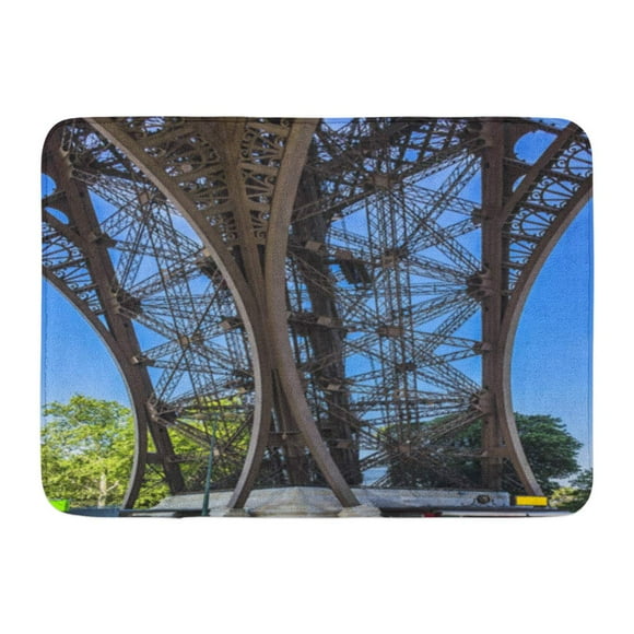 YUSDECOR The Tour Eiffel Tower Close Up is Tallest Structure in Paris and Most Visited Monument World France Rug Doormat Bath Mat 23.6x15.7 inch
