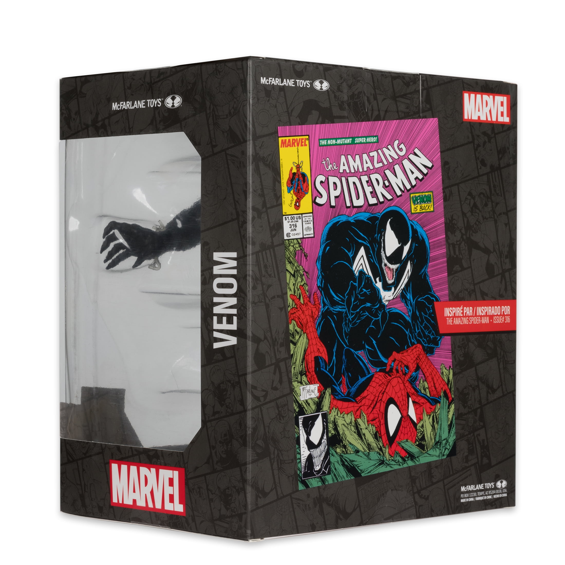 Venom (The Amazing Spider-Man #316)  1:10th Scale Collectible Figure w/Scene - McFarlane Toys