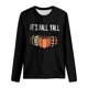 thumbnail image 3 of MHFRRA Camiseta de Manga Larga con Cuello Redondo y Estampado de Calabaza de Halloween Negro, 3 of 3