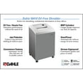 thumbnail image 6 of Dahle 50410 Oil-Free Paper Shredder w/Jam Protection, German Engineered, 20 Sheet Max, Level P-3 | O-3, 6 of 9