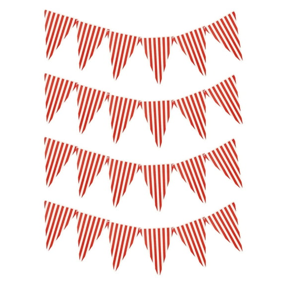 Raindrops 4 Pcs Circus Decor Carnival Party Banner Circus Party Banner 300.00X27.50X0.10CM