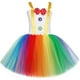 thumbnail image 3 of Divertido disfraz de payaso de circo para niñas, vestidos de fiesta de carnaval, disfraz de Joker travieso, disfraz de Halloween para niños, vestido tutú elegante, 3 of 5