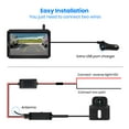 AutoVox Wireless Backup Camera Installation Kit, License Plate Cam, 5