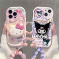 thumbnail image 2 of Funda de teléfono Kuromi Hello Kitty para Samsung Galaxy S24 Ultra S22 S21 Plus S20 S23 FE A55 A35 A54 A24 A14 A34 A25 A15 A53 A33 A73, 2 of 5