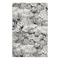 thumbnail image 3 of Unique Loom Blossom Collection Area Rug - Ocho (4' x 6' Rectangle Charcoal/Ivory), 3 of 12