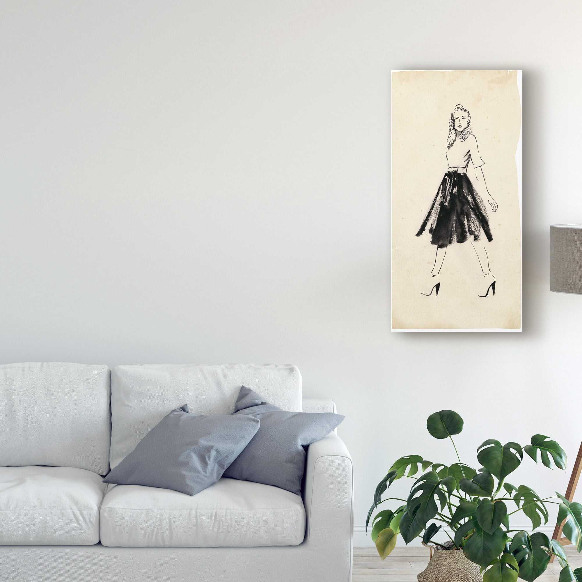 Trademark Fine Art 'Fashion Glimpse V' Canvas Art by Melissa Wang