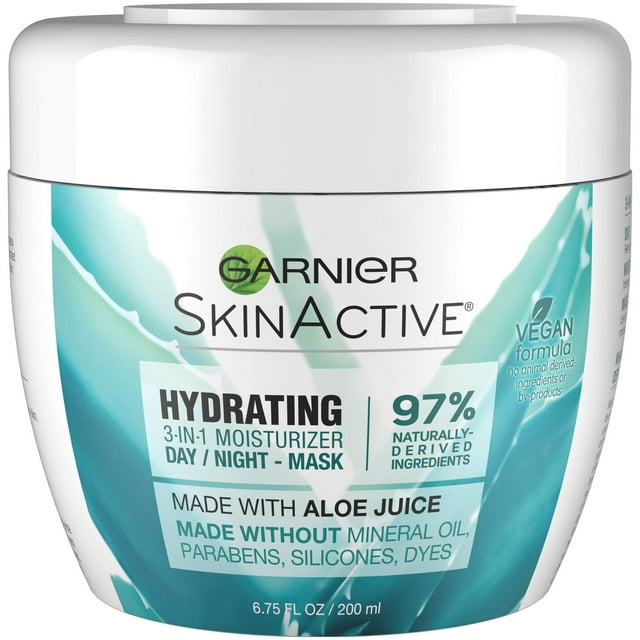 Crema hidratante Garnier SkinActive 3 en 1 con aloe para piel seca 200 ml