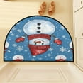 thumbnail image 6 of PEIBang Christmas Half Round Door Mat for Indoor Entrance,Half Circle Area Rug Semi Circular Door Mat for Floor Bathroom Living Room Bedroom Kitchen Fireplace, 6 of 6