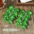 thumbnail image 3 of Triani 6Pcs Cheer Bow Keychain Cheer Keychain Hair Bow for Girls Rhinestones Sequin Bowknot Key Rings Bow for Teen Cheerleading Sports Accessory(Green), 3 of 7
