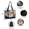 thumbnail image 2 of FORMRS Canvas Laptop Tote Bag for Women with 15.6" Computer Compartments Shoulder Handbag, Goldfish Bowl, 2 of 7