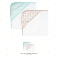 thumbnail image 7 of Spasilk Hooded Towel Set for Babies, Soft Terry Towel Set, Muslin Printed Hood, Pack of 2, Pink Corals, 7 of 7