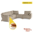 thumbnail image 2 of Sala Modular Makora Morelli Memory Foam Arena Chenille De 5 Módulos, 2 of 9