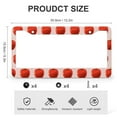 thumbnail image 3 of 2 Pieces Red Fruits Apples License Plate Frames Abstract Modern Customized Decor Car Tag Aluminum Metal 2 Hole for US Standard Vehicles for Women Men, 3 of 6