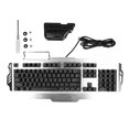 thumbnail image 2 of Teclado mecánico teclado retroiluminado USB RGB de aleación de aluminio de 104 teclas para juegos teclado portátil duradero con cable para PC y jugadores ANGGREK Otros, 2 of 8