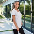 thumbnail image 6 of SUNBS Womens Short Sleeve V Neck Tee Shirts Casual Summer Tops for Women Casual Blouses, 6 of 7