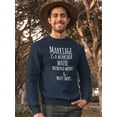 thumbnail image 2 of Marriage Is A Workshop Sweatshirt Men -Image by Shutterstock, Male Large, 2 of 4