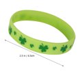 thumbnail image 2 of MLINS Pcs Party Silicone Bracelets Boys St Patricks Day Favors Child Green, 2 of 8