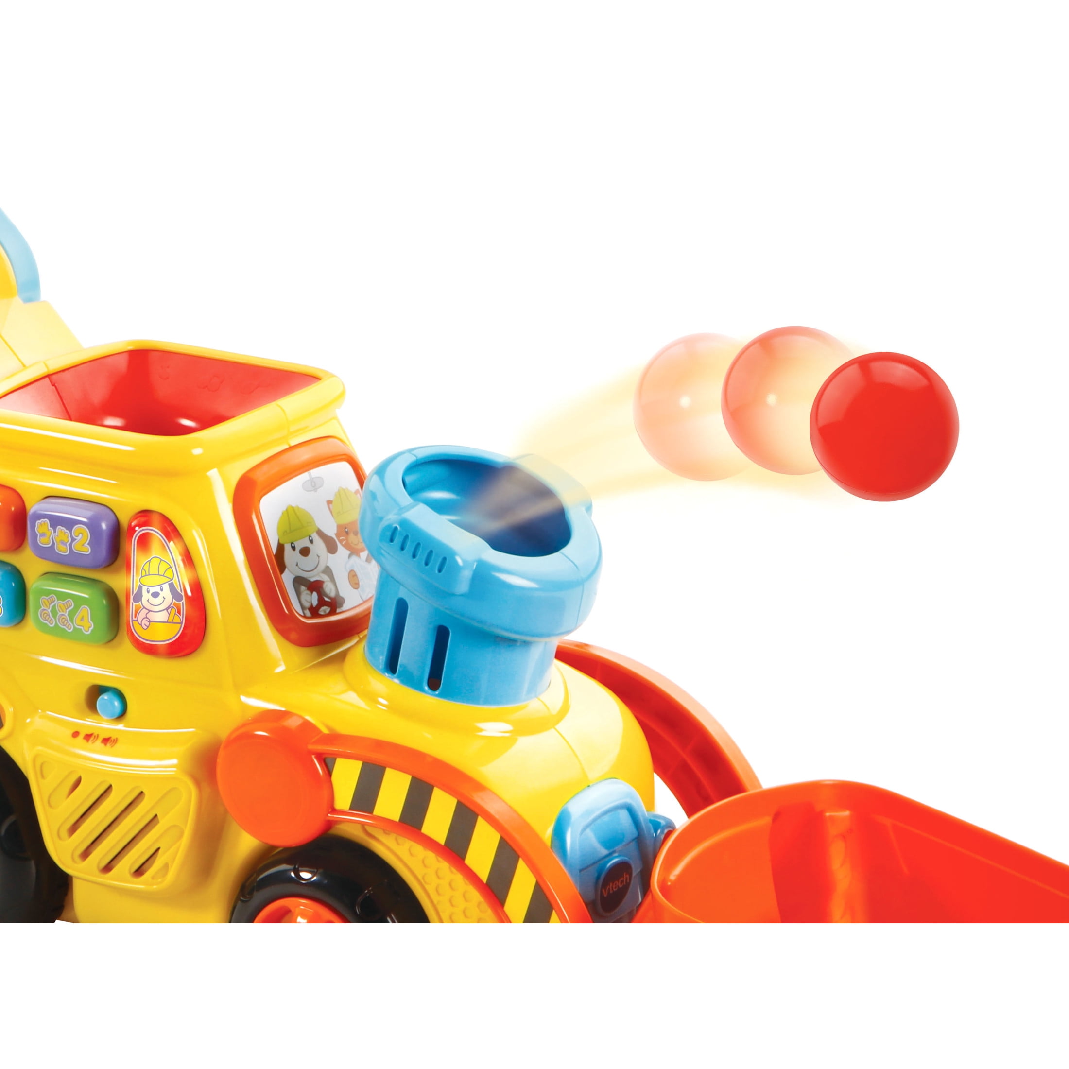 VTech Brandclub VTech Pop a Balls Push Pop Bulldozer with Accessories Baby and Toddler Toys