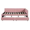 Aukfa Full Size Daybed with Two Storage Drawers, Upholstered Sofa Bed