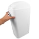 thumbnail image 2 of Cubo de basura delgado de plástico con tapa abatible - Contenedor de basura para espacios reducidos con tapa para baño, cocina, 8 l, 2 of 6