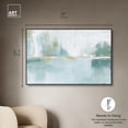 thumbnail image 5 of Mirrored Aqua Dream I Canvas Coastal Abstracts by Art Remedy, Black Frame, 54" x 36", 5 of 7