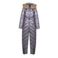 thumbnail image 3 of Tiqkatyck Womens Ski Suit Clearance Women's Winter Ski Onesie Outdoor Sports Snowsuit Removable Collar Coat Onesie Jumpsuits for Women Dressy One Piece Jumpsuit Coffee, 3 of 3
