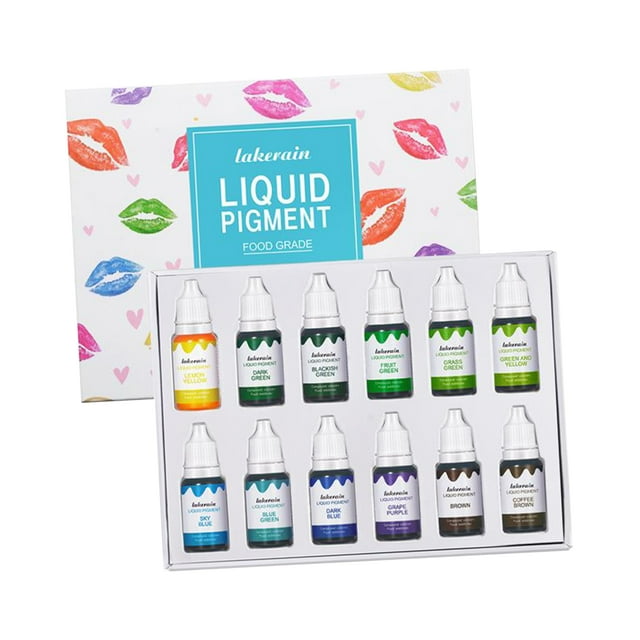 12x Brillo De Labios Líquido Hidratante Aceite Base Antiadherente Barra De Labios DIY Verde Sunnimix base de brillo de labios